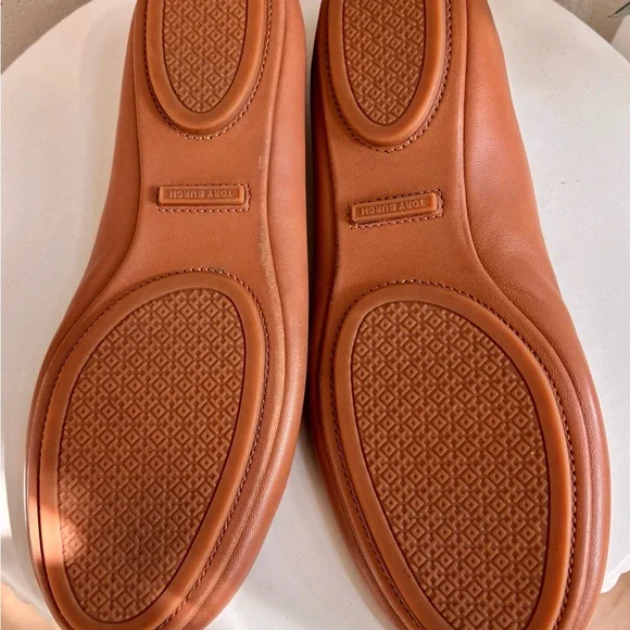 Tory Burch Minnie Travel Ballet Flat 8.5M – Royal Tan – Excellent Condition - Picture 6 of 11